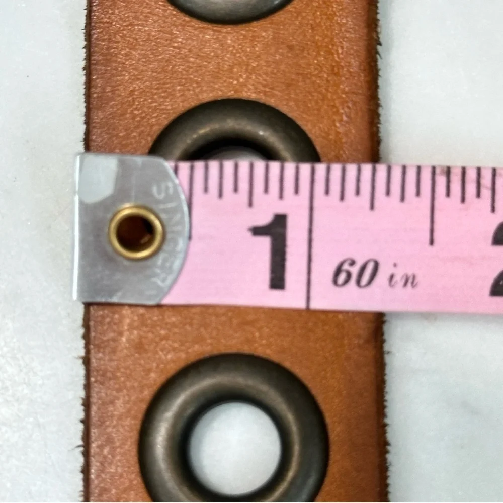 Gap Leather Belt Rhinestones 38” Long (31-35”)